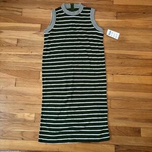 Striped Sleeveless Knit Dress